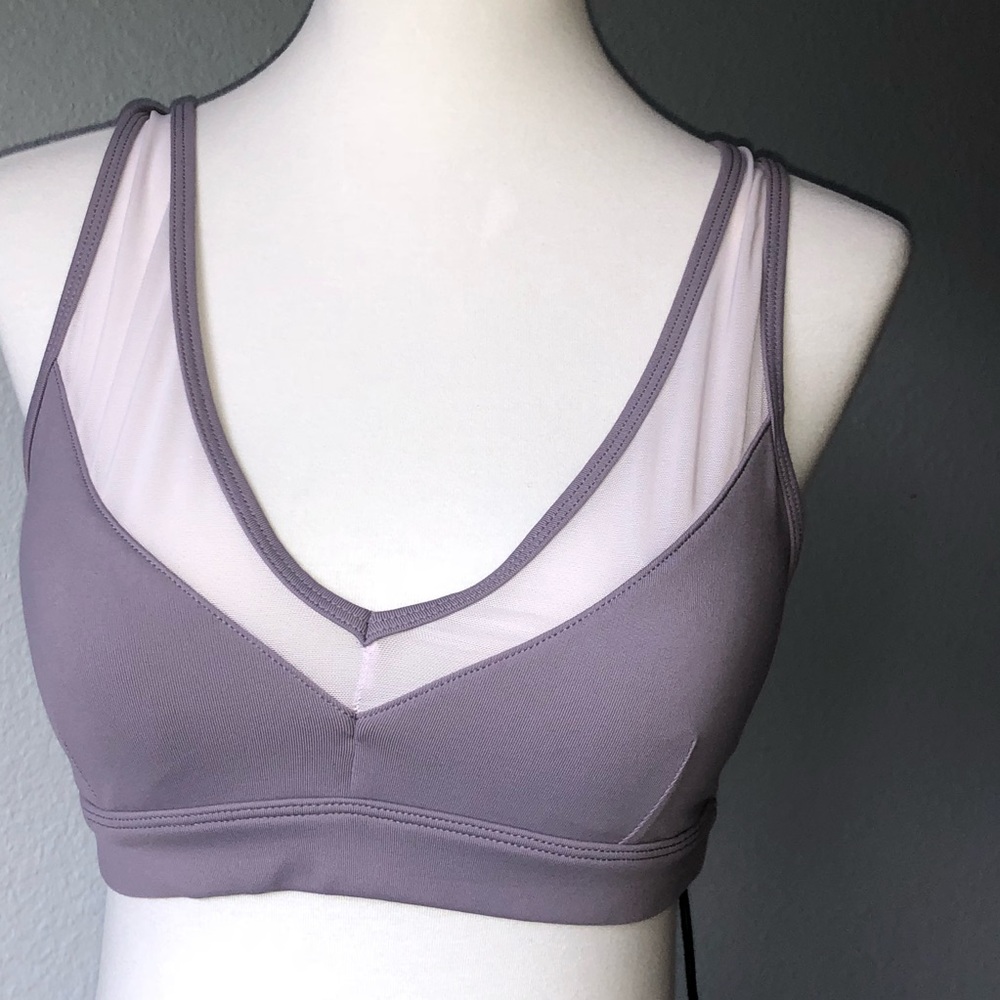 Alo Yoga bra, size small, dark lavender, NWT.